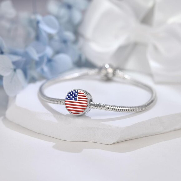 Christmas Charms Fit Pandora, 925 Sterling Silver Enamel Bracelet - Picture 4 of 7